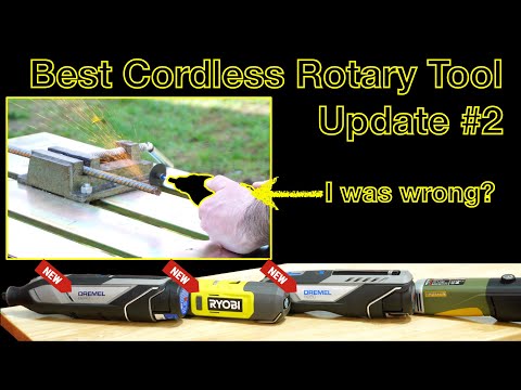 Dremel Meets Ryobi's Challenge with 2 New Cordless Rotary Tools