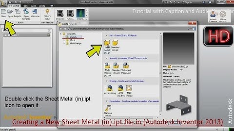 🤔 How to open and start a sheet metal.ipt part file in Autodesk Inventor 😃👇