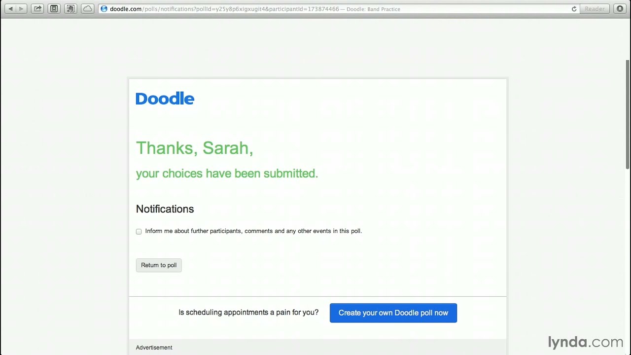 Productivity tutorial: Using Doodle for easy group ...