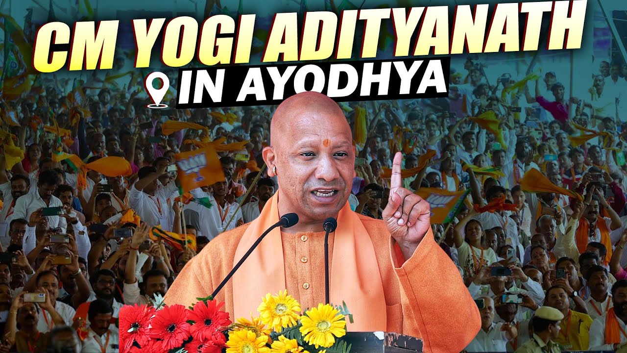 Live:UP CM Yogi Adityanath addresses public meeting in Milkipur for By ...