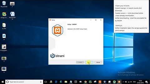 How to Install XAMPP Server on Windows 10