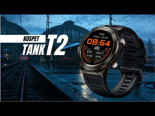 Original KOSPET TANK T2 Ultra Military Smart Watch Men Smartwatch Women  Fitness Electronic Watches AMOLED AI Voice AOD Bluetooth