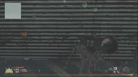 MW2 Hitmarker wallbang NO SCOPE