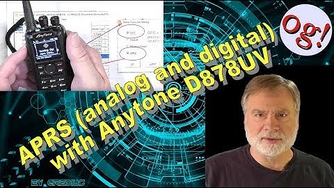 APRS (analog and digital) with Anytone D878UV (195)