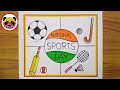 National sports day drawing  national sports day poster drawing  sports day drawing