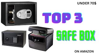 Top 3 Steel Security Safe and Lock Box with Electronic Keypad, Fireproof Waterproof Under 70$