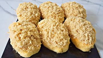 No Kneading! Chicken Floss Bun || How To Make Soft Bun At Home || Perfect Soft Bun Recipe