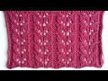 Красивый эффектный ажурный узор спицами для вязания свитеров, кардиганов, палантинов