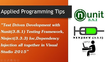 How to implement TDD ( Test driven development ) in c# (Csharp) using Nunit testing with NInject DI?
