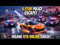 GTA 5 Online: 5 Stars vs Me - Impossible Escape! |#shortsfeed #livestream #shorts #gta5live #gta5