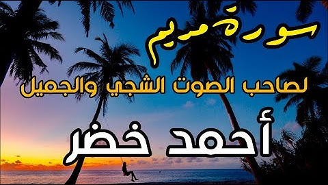 أحمد خضر سورة مريم [ مترجمة ] | Ahmed Khader Surah Maryem 🎶🎧