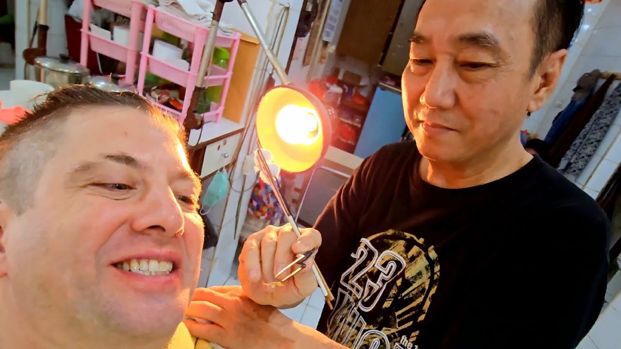 💈CLASSIC ASIAN gives THE WORKS! (Scissors & Fade Haircut