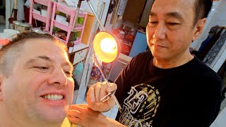 Download lagu 💈CLASSIC ASIAN BARBERSHOP gives THE WORKS! (Scissors & Fade Haircut, EAR CLEANING, Shave) Jakarta 🇮🇩
