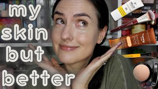 My Skin But Better! | Simple glowy skin routine for DRY SKIN + a new favorite sunscreen?