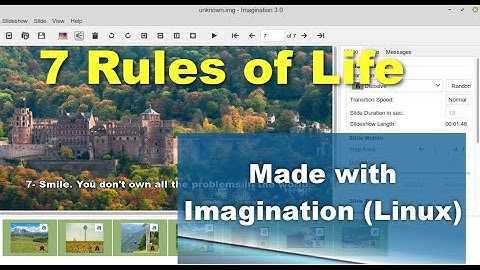 7 Rules of Life (Made with Imagination Linux)