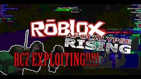 ROBLOX RC7 EXPLOITING ON APOCALYPSE RISING | Invisible!