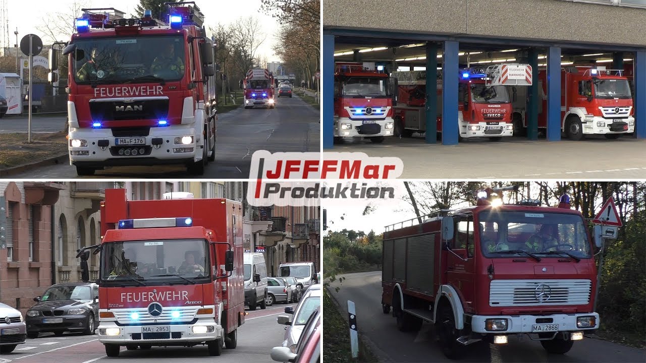 Einsatzfahrten Feuerwehr Mannheim