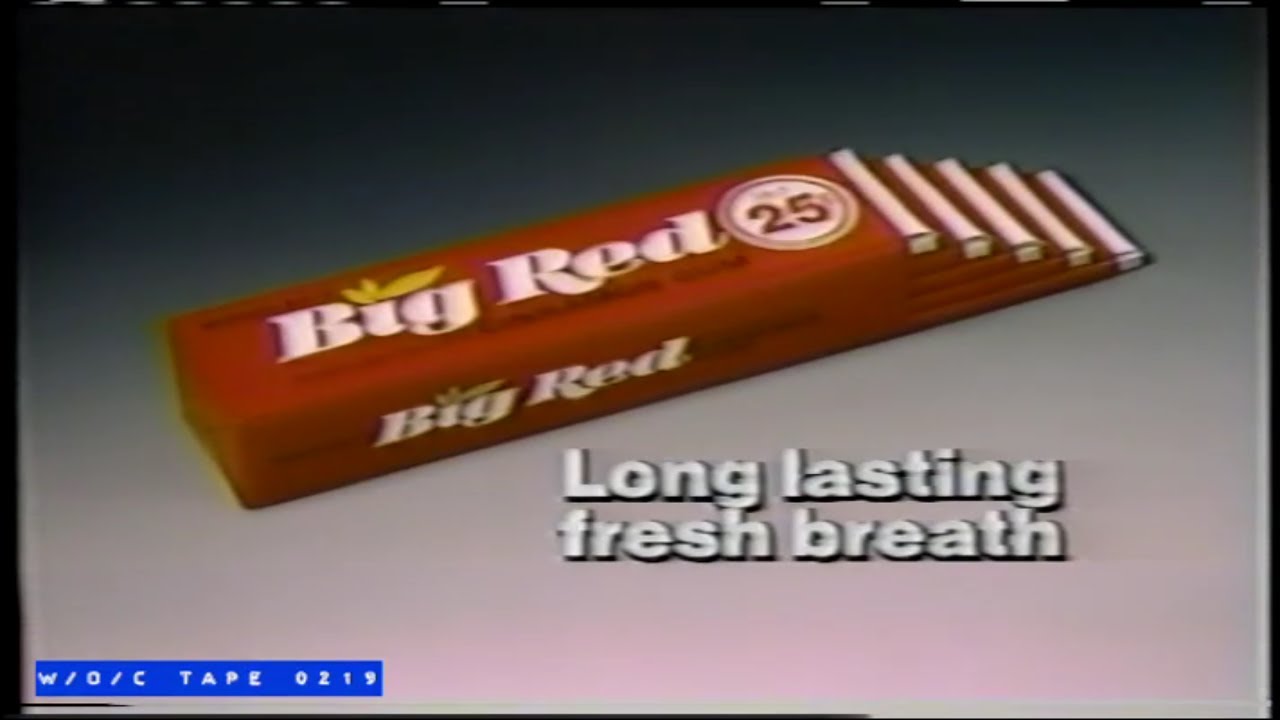 Big Red Gum Commercial 1989 Youtube 