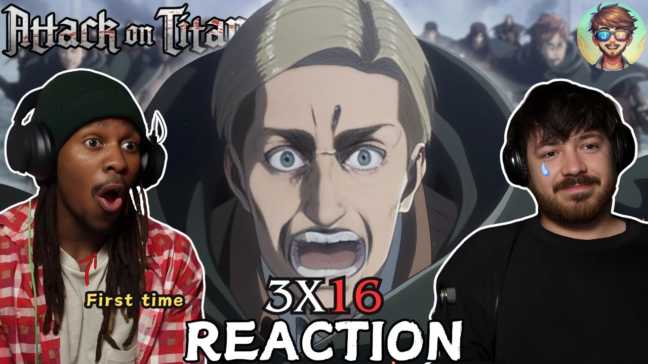 My soldiers RAGE! FIRST TIME reacting to Attack on Titan | 3x16 ...