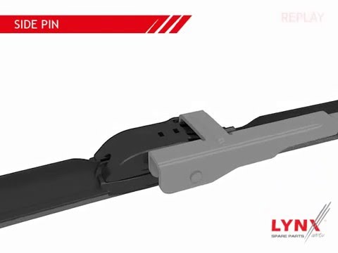 Установка щетки стеклоочистителя, крепление Side Pin - YouTube