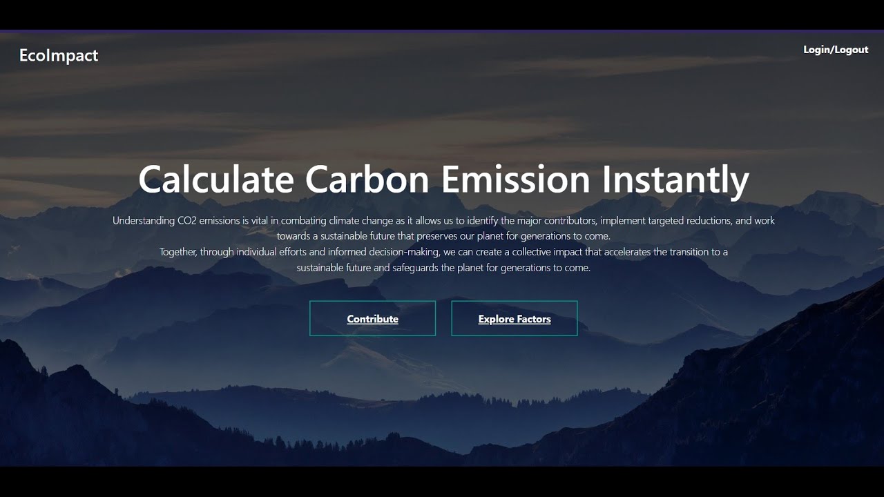 EcoImpact : CS50w Final Project