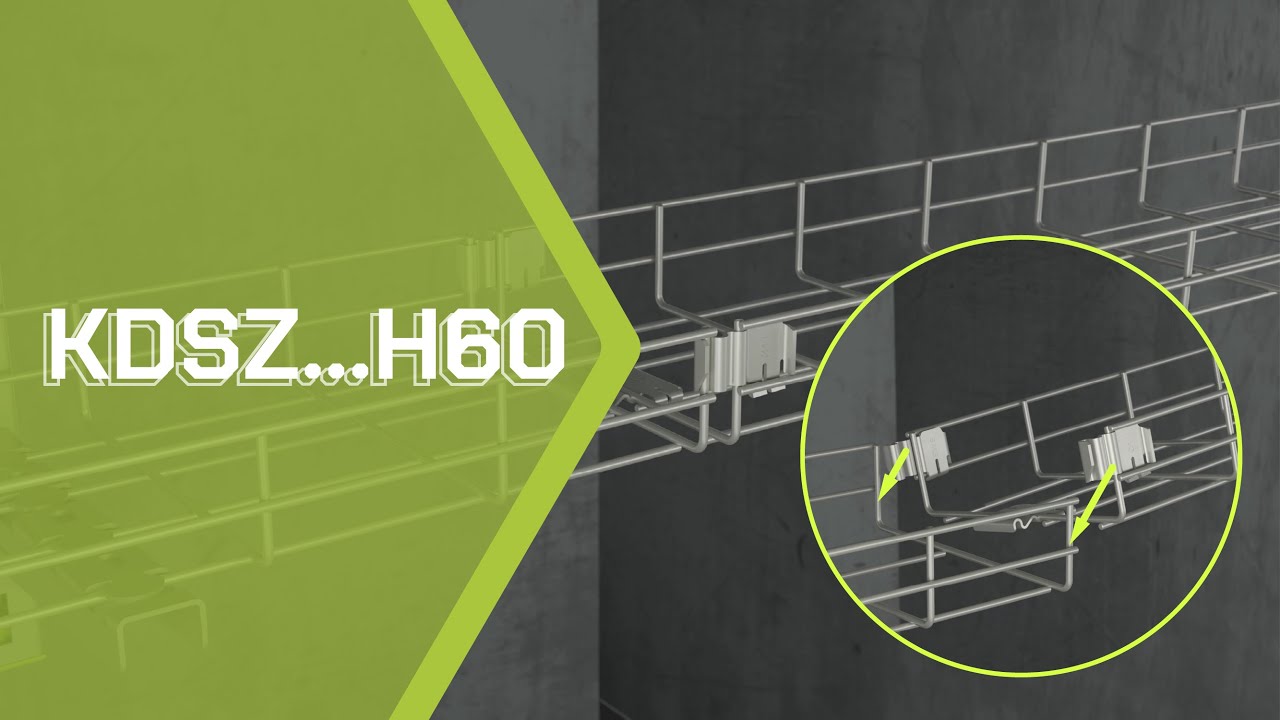 KDSZ...H60 Gitterrinne mit integriertem Schnappverbinder DE