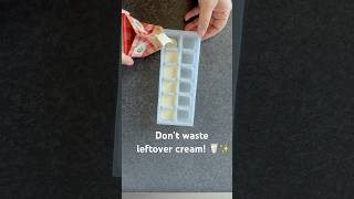 Don’t waste leftover cream! 🥛✨ #shorts