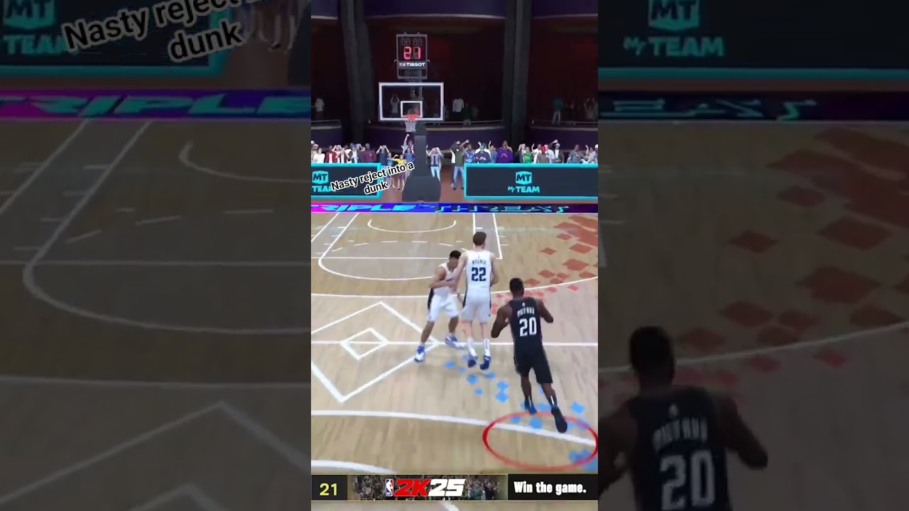 nice dunk by Clyde Drexler