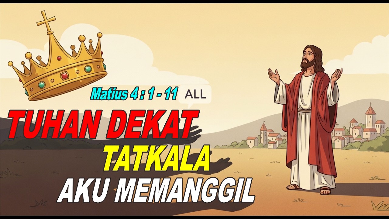 Matius 4 : 1 - 11 | Tuhan Dekat Tatkala Aku Memanggil | Renungan Kristen