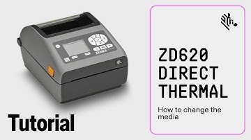 Zebra ZD620 Direct Thermal Printer: How To Change the Media
