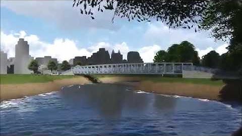 Ash Creek Pedestrian Bridge Flythrough