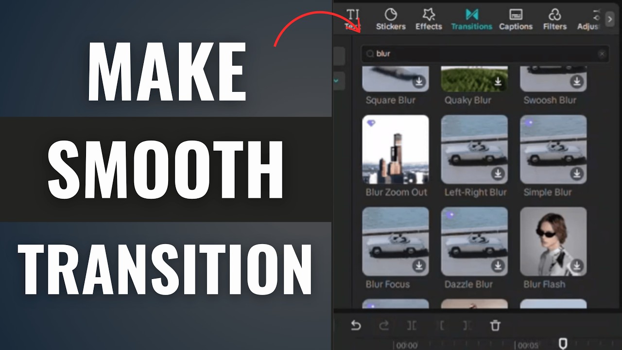 How to Make Smooth Transition in Capcut - YouTube