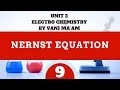 Nernst equation  part 9 electro chemistry cbse  class 12 tricksvani maam