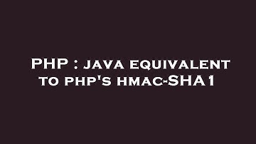 PHP : java equivalent to php