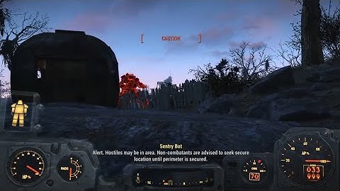 FO4 | Surprise Sentry Bot | Thanks for the fusion cores! | Random Rad Scorpion