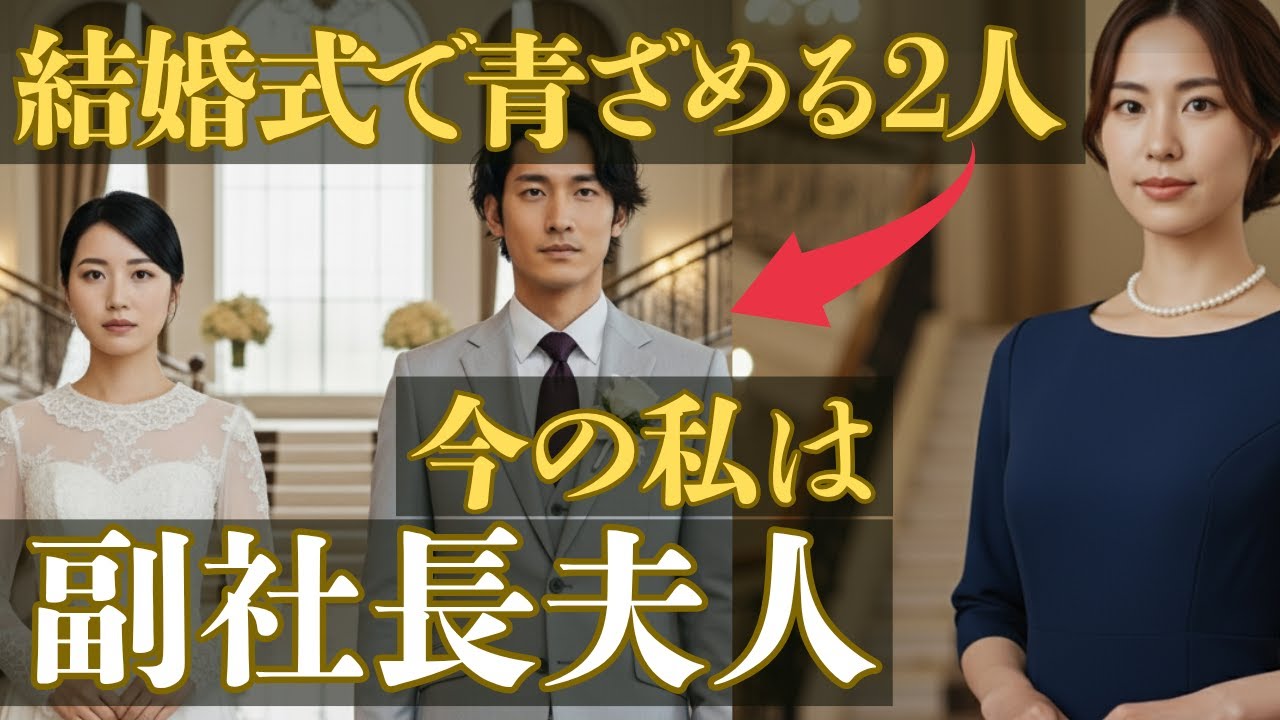パワハラ上司に夫を奪われた元妻。結婚式に“副社長夫人”として現れた私を見た2人の末路【スカッと】