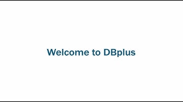 Welcome to DBplus