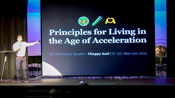 tjSTAR 2025 Keynote Address ~ Principles for Living in the Age of Acceleration
