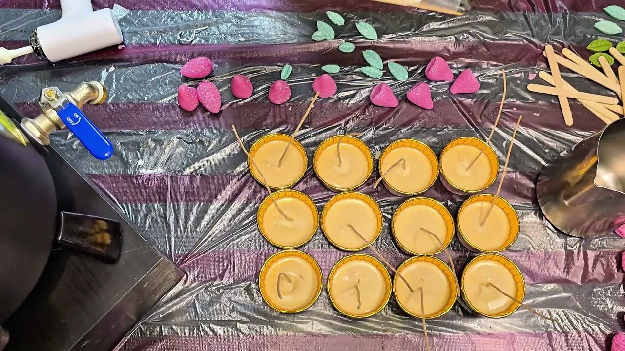 How I Make 12 Cupcake Candles FAST | Last Minute Order | Soy Wax Candle Making