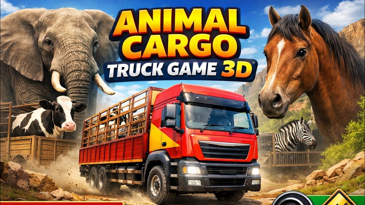 Animal Transport Truck Simulator 3D | Cargo Animals Offroad Driving 🚛🐎