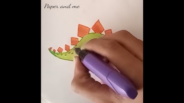 how to draw Stegosaurus dinosaur  | dinosaur drawing