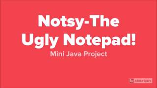 Mini Java Project - Notepad Replica! [Code Explained in Hindi]