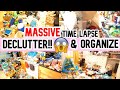 MASSIVE DECLUTTER & ORGANIZE // TIME LAPSE KONMARI/CLEAN WITH ME// CLEANING MOTIVATION// SAHM