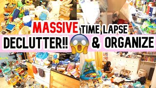 Massive Declutter Organize Time Lapse Konmariclean With Me Cleaning Motivation Sahm
