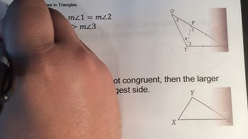 Geometry Lesson 5.5 Inequalities in Triangles