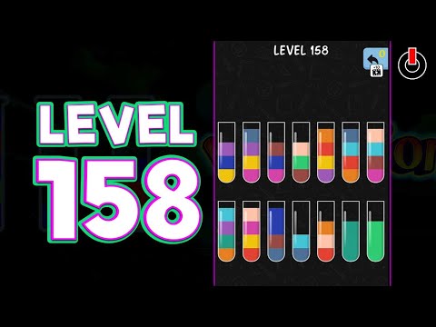 Water Color Sort Level 158 Walkthrough Solution iOS/Android