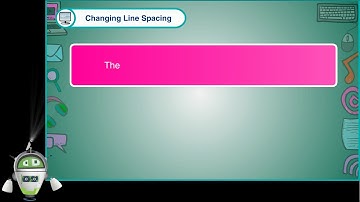 Changing Line Spacing | Computer Class 5