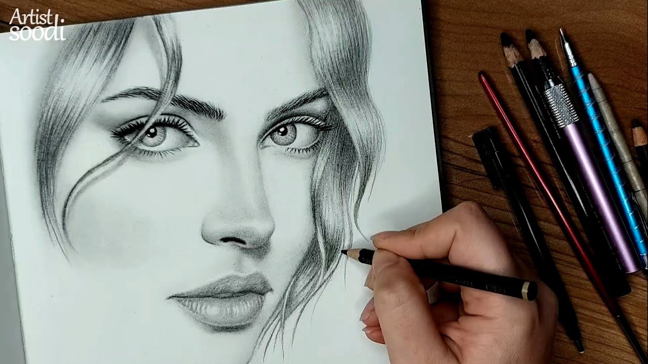 Easy Pencil Portrait for Beginners | Timelapse