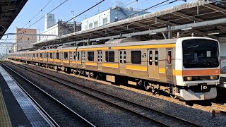 JR東日本武蔵野線209系M74編成各駅停車府中本町行き西国分寺駅到着(2023/5/16)