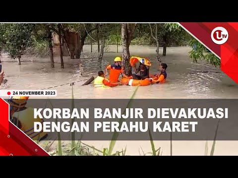 PULUHAN WARGA MENGUNGSI DI POSKO BENCANA BANJIR | U-NEWS